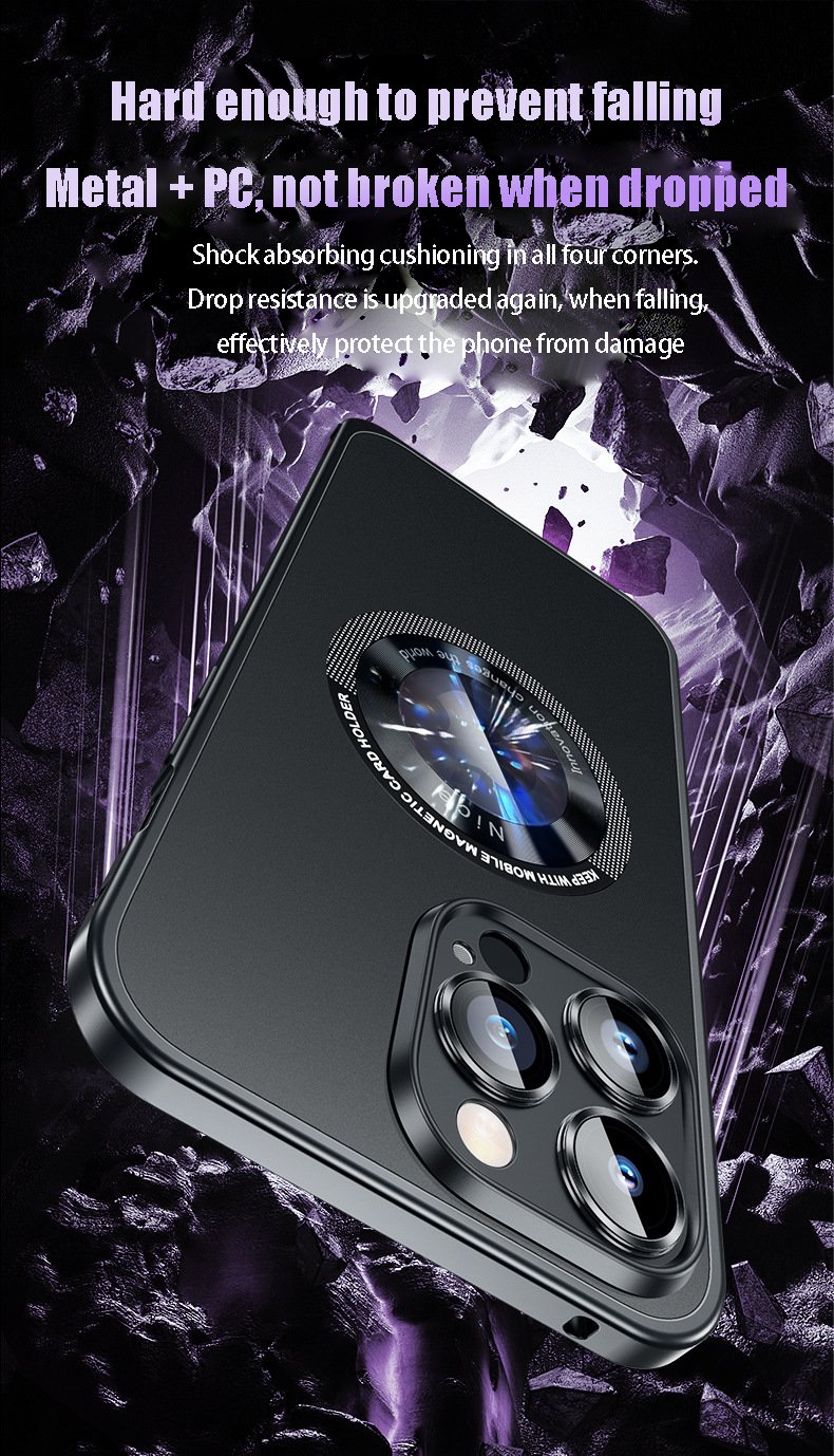 Magnetic Power Safety Metal Phone Case