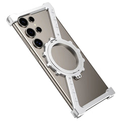 SentimentvalueTM Metal Z-Shaped Heat Dissipation Magnetic 360-degree Stand Anti-drop Case For Samsung Galaxy S25 S24 S23 S22 Ultra
