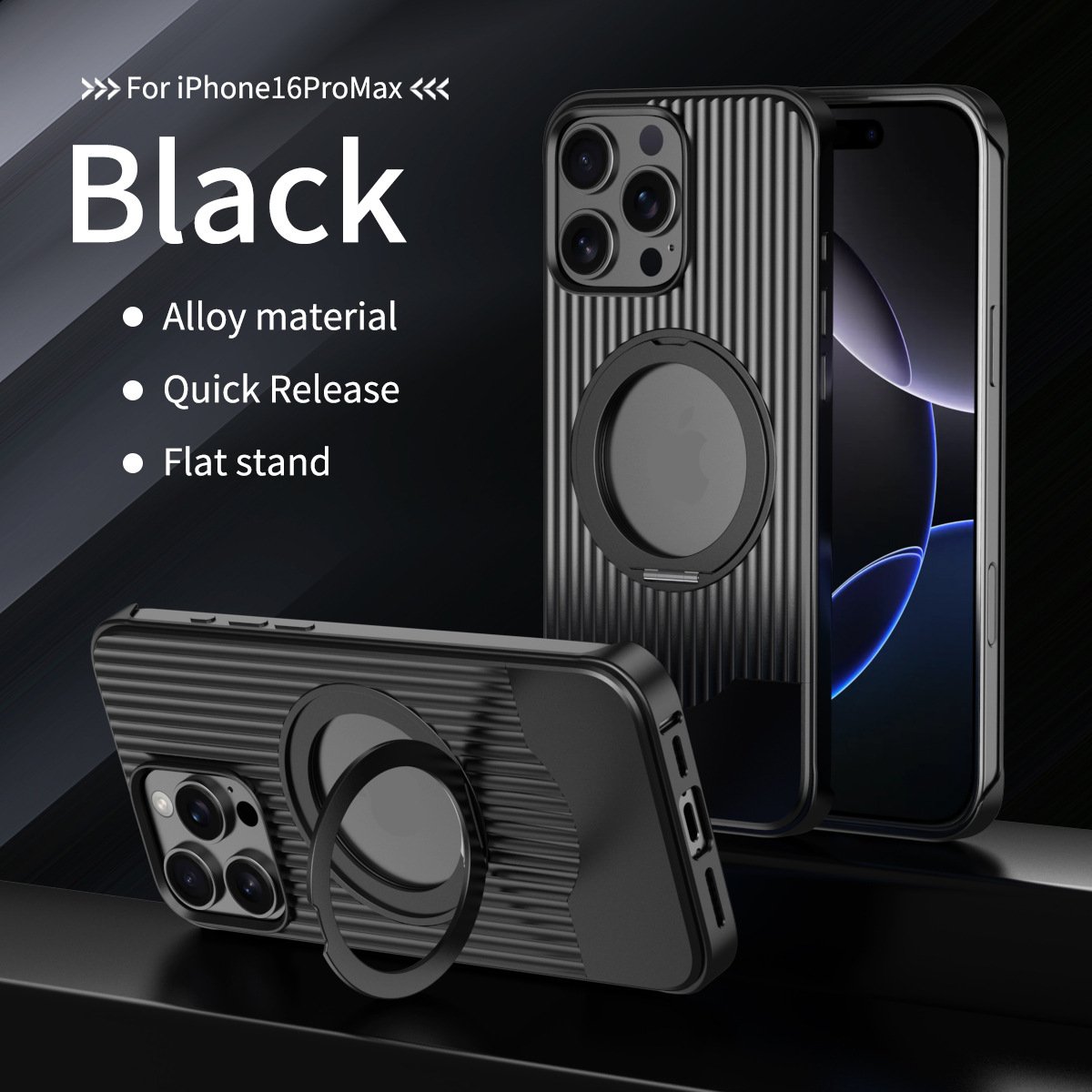 Luggage Retractable Metal Mobile Phone Case With Magnetic Bracket Suitable For iPhone 16 15 Series