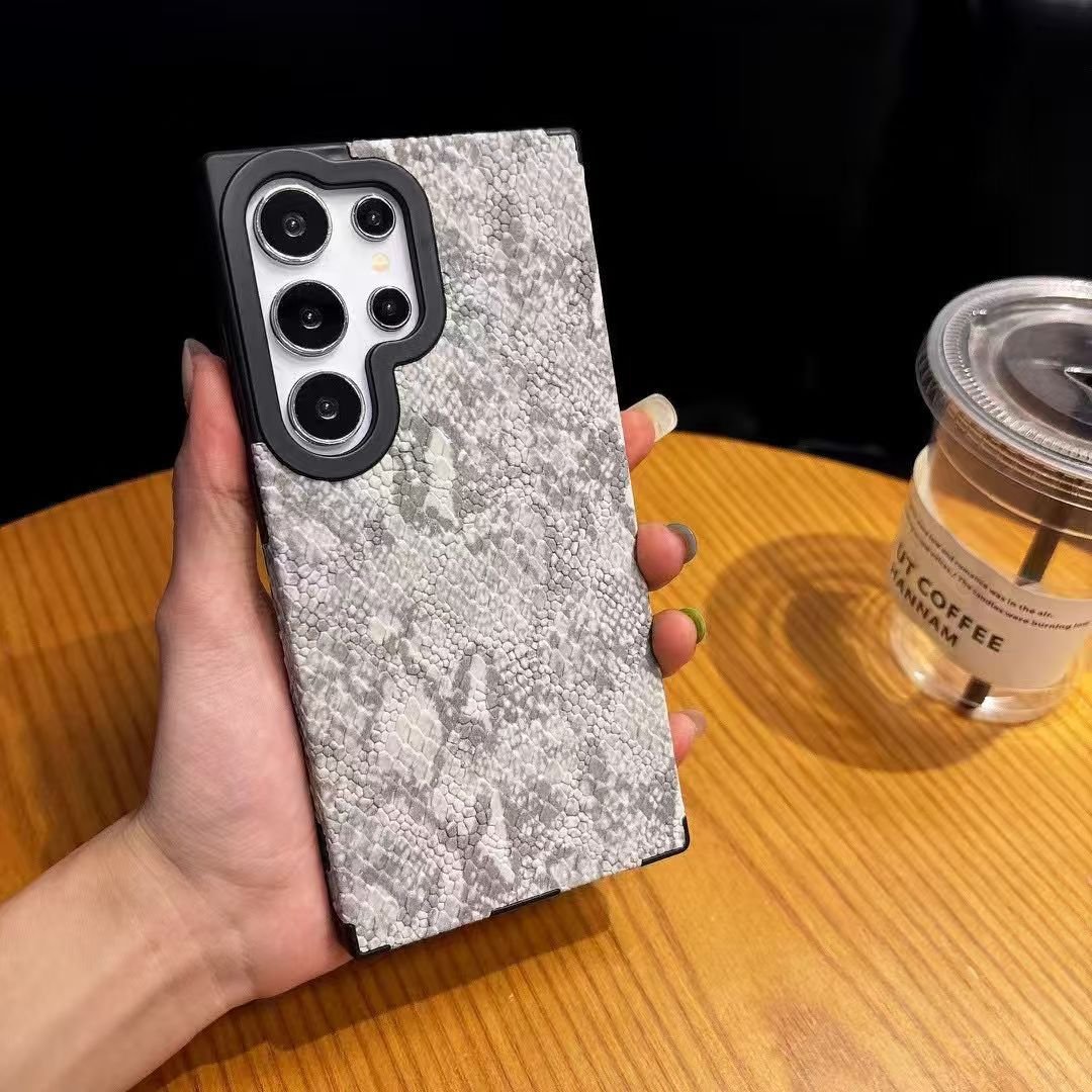 Personalized snakeskin pattern mobile phone case for Samsung Galaxy S25/S24 series, S22 Ultra, S23 Ultra [With Magnetic Suction]