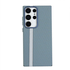 Fiber-textured magnetic drop-proof mobile phone case, suitable for Galaxy S24/S23/S22 series [Built-in magnetic suction]