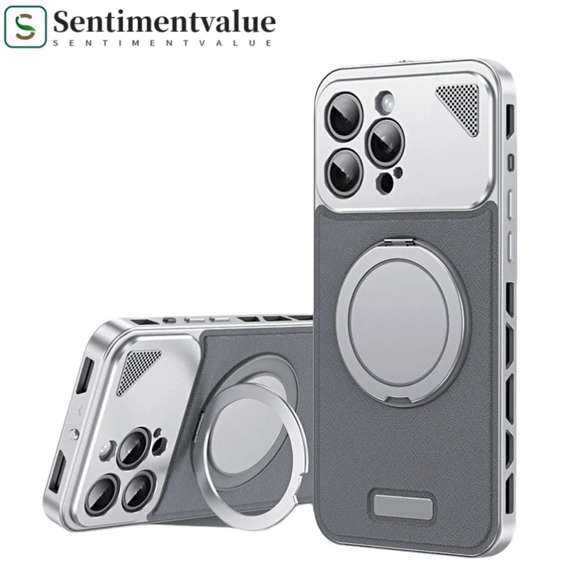 SentimentvalueTM Metal Magnetic Leather Case For iPhone 16/15/14/13 Series