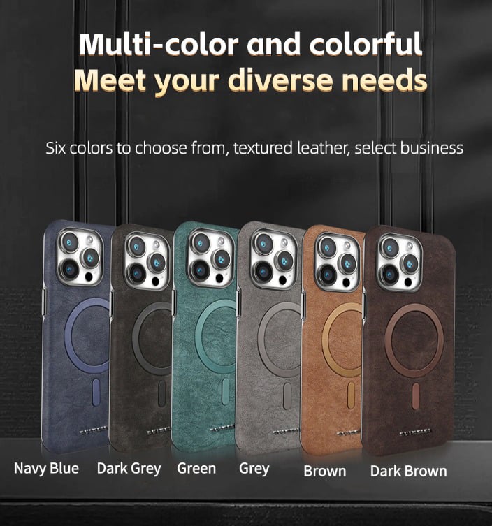 Matte Premium Leather iPhone Case
