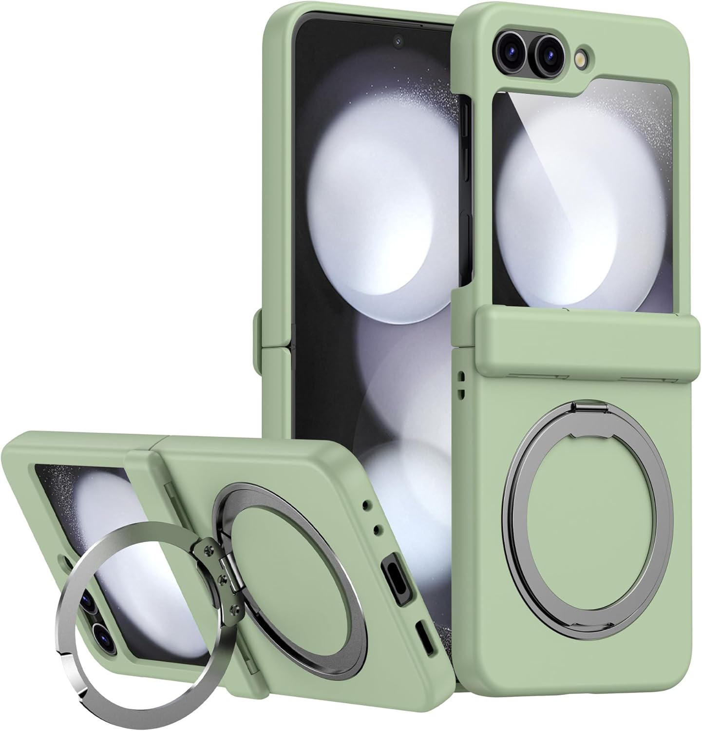 Full Coverage Hinge Shockproof Phone Case For Galaxy Z Flip 3/Galaxy Z Flip 4/Galaxy Z Flip 5/Galaxy Z Flip 6