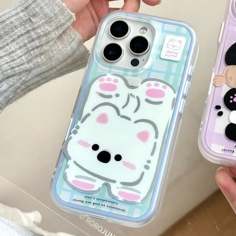 Cute frosted 2-in-1 drop-proof phone case for Apple 16/15/14/13 series