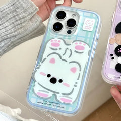 Cute frosted 2-in-1 drop-proof phone case for Apple 16/15/14/13 series