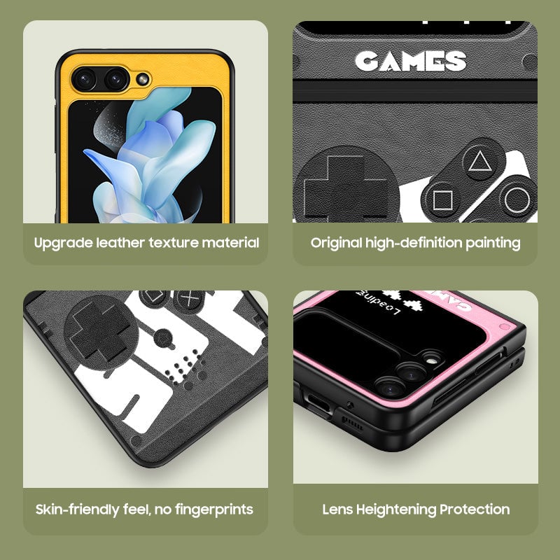 Galaxy Z Flip 3/Galaxy Z Flip 4/Galaxy Z Flip 5/Galaxy Z Flip 6 | Retro Game Console Phone Case