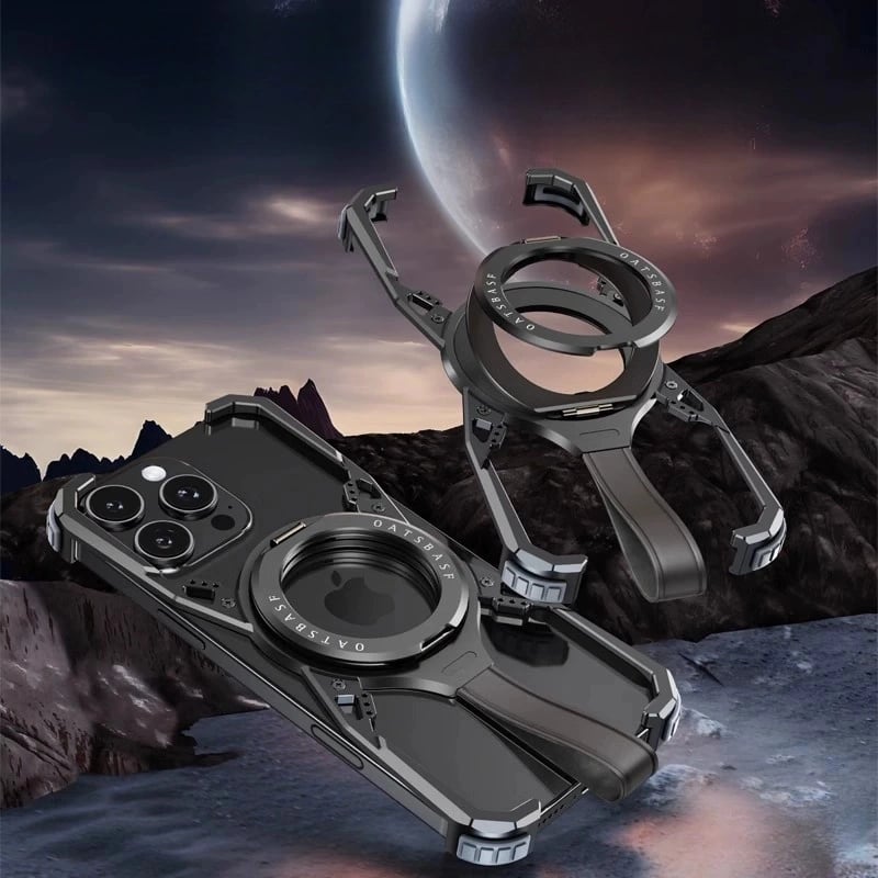 SentimentvalueTM Metal magnetic 360° Bracket Mobile Phone Case Suitable For iPhone 16 Pro/ iPhone 16 ProMax