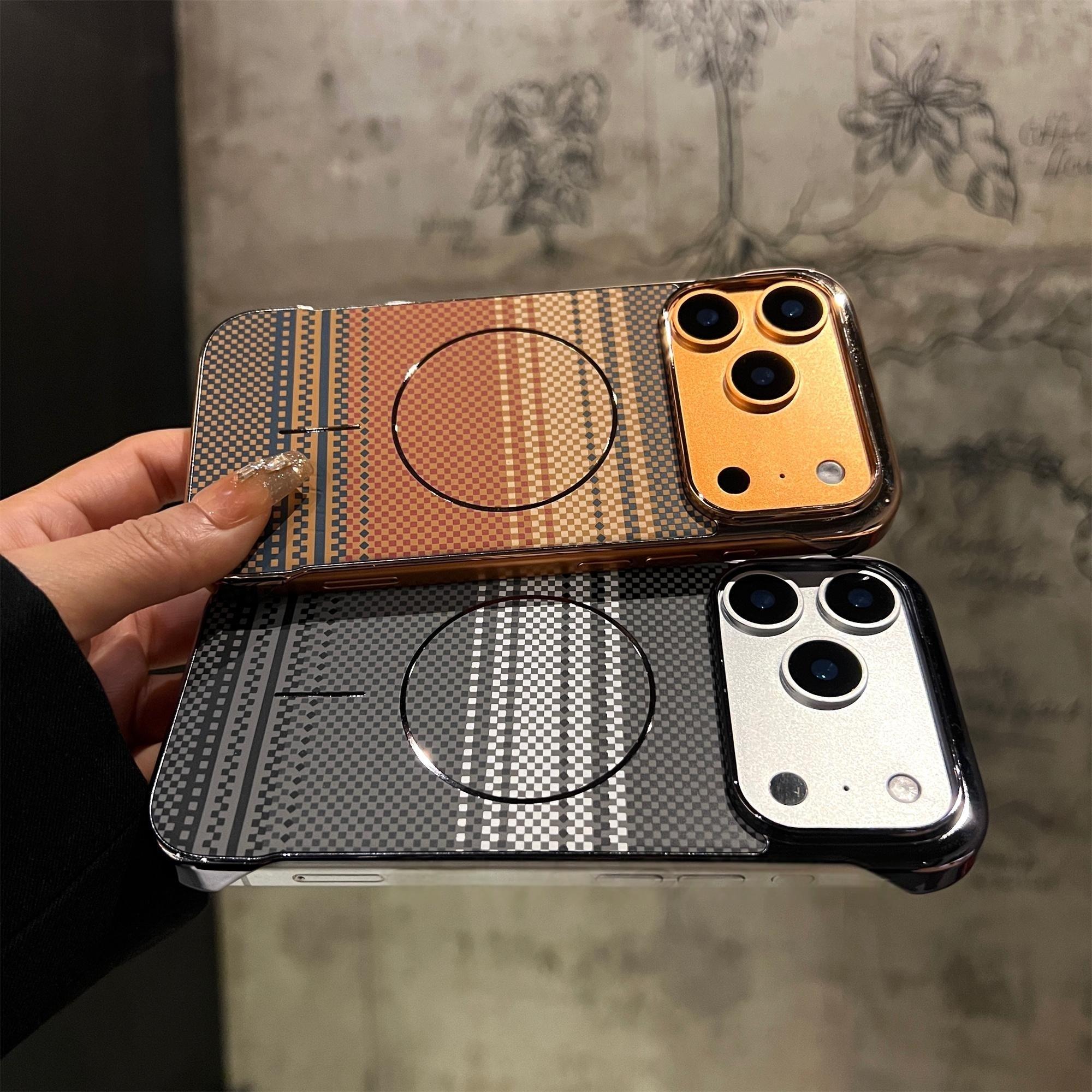 KASCASE | Frameless Carbon Fiber Pattern Magnetic Case for iPhone 17 Pro Max