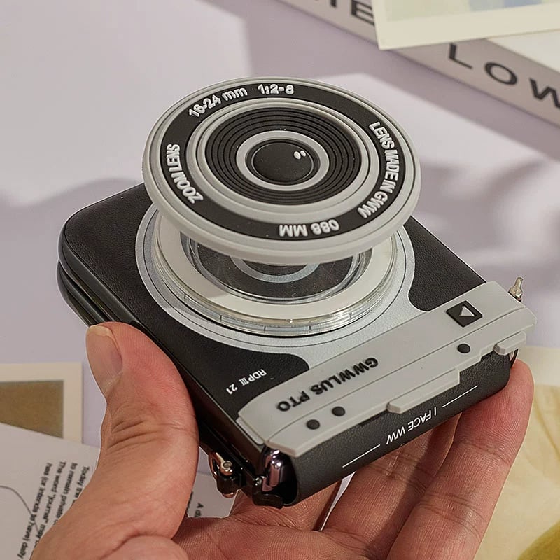 📸 Camera Design Retractable Hinge Full Protective Case for Galaxy Z Flip 5/Galaxy Z Flip 6