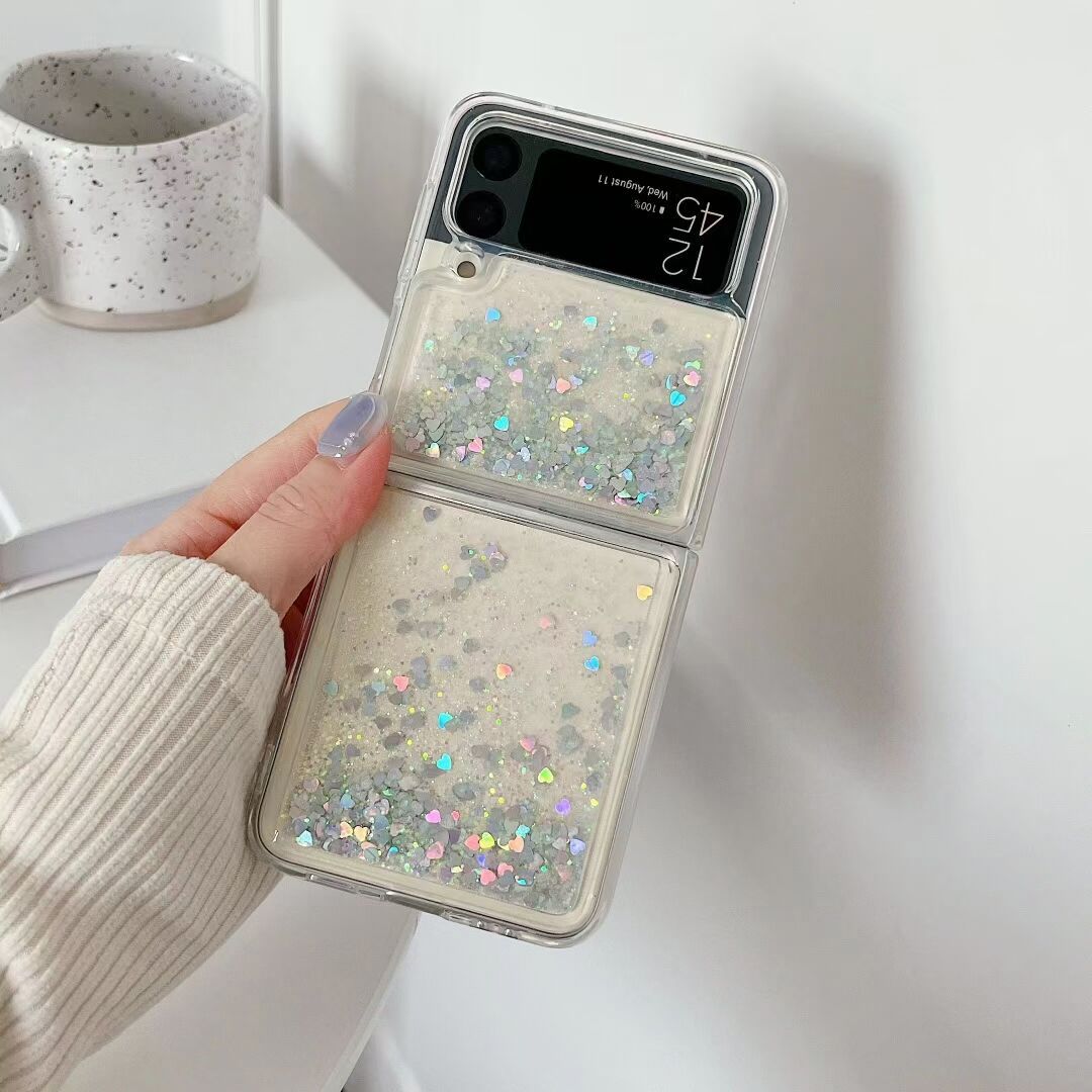 ✨📱Glitter Quicksand Phone Case For Galaxy Z Flip 3/Galaxy Z Flip 4/Galaxy Z Flip 5/Galaxy Z Flip 6