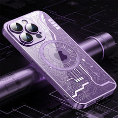 Technology Circuit Board Phone Case For iPhone 16 15 14 13 12 11 Serise