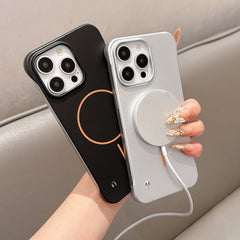 SentimentvalueTM Ultra-thin Frosted Borderless Magnetic Thin Ring Mobile Phone Case Suitable For iPhone 16/15/14/13/12 Series