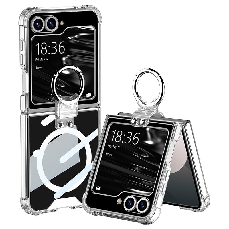 Galaxy Z Flip 3/Galaxy Z Flip 4/Galaxy Z Flip 5/Galaxy Z Flip 6 | Magsafe Clear Airbag Ring Phone Case