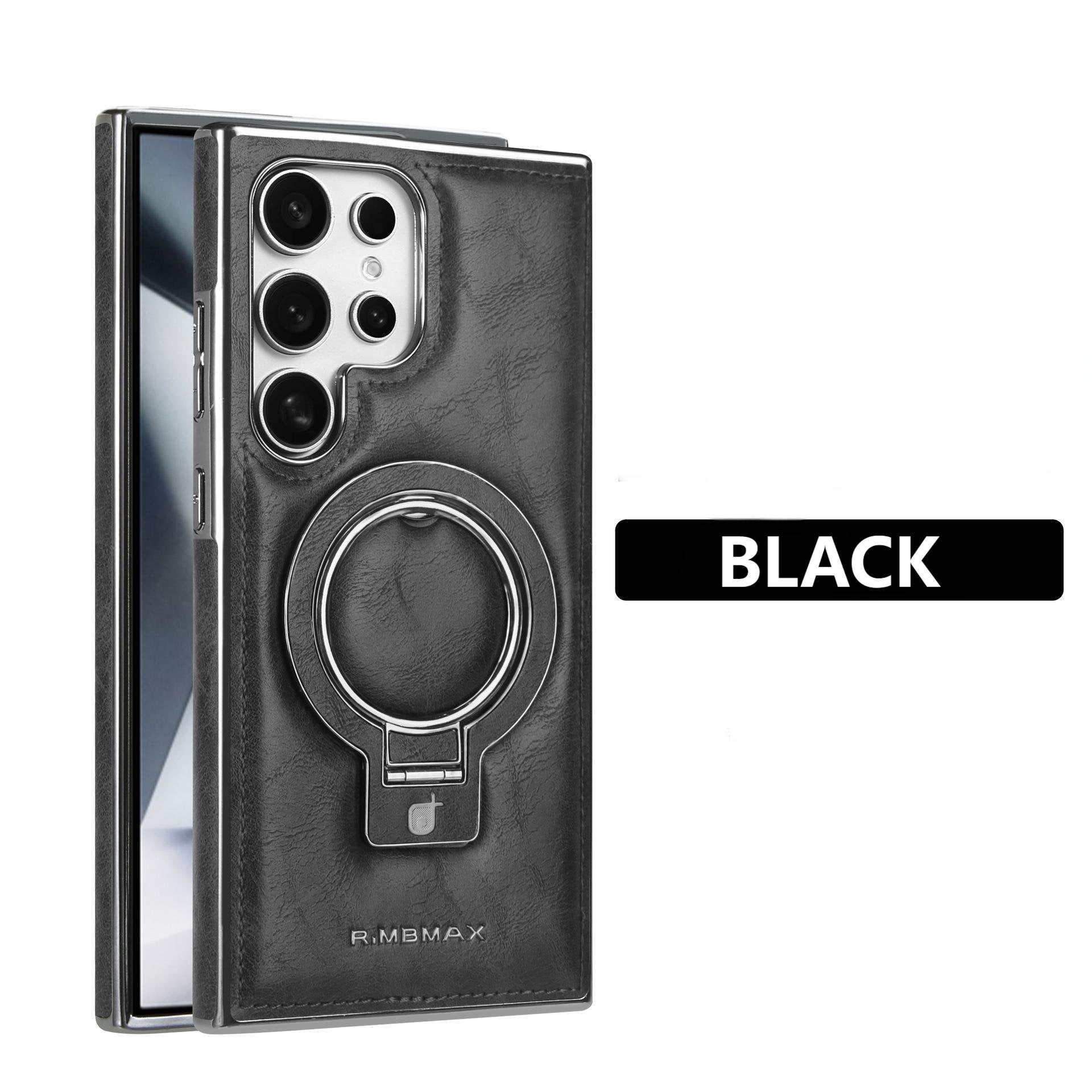 SentimentvalueTM Leather Phone Case, Business Magnetic Bracket Anti-fall Protective Case For Samsung Galaxy S25 S24 S23 Series