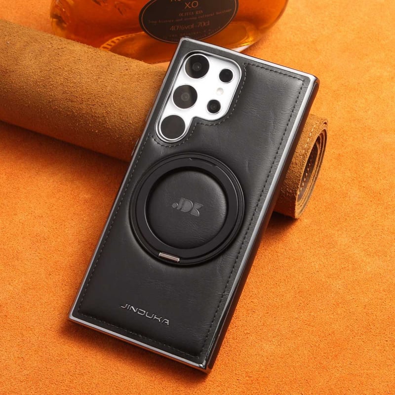 SentimentvalueTM Magnetic Leather Case With 360° Rotating Bracket For S25/S24/S23 Series and Galaxy S22 Ultra