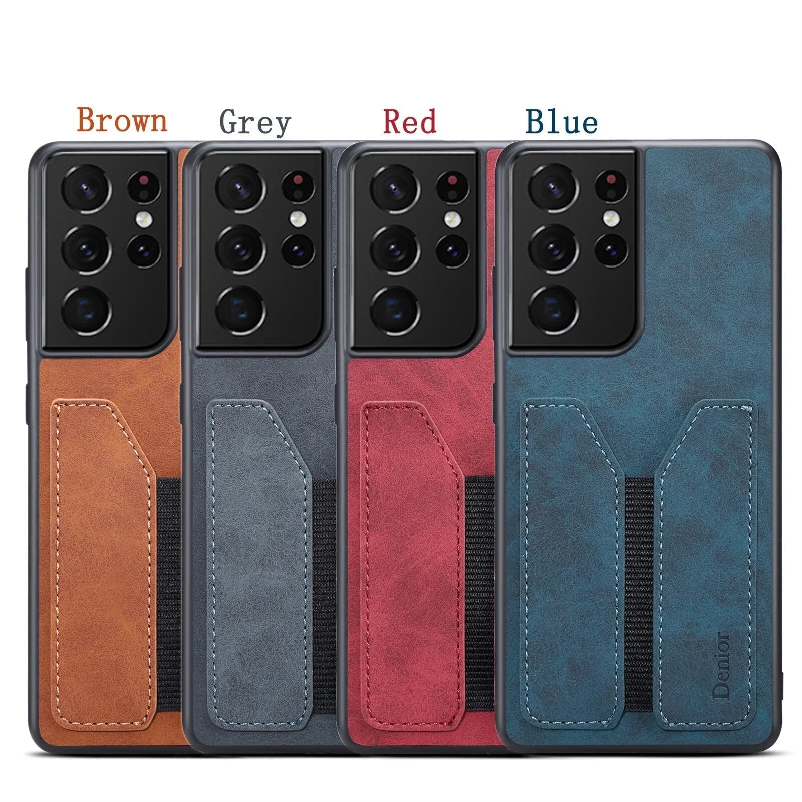 Leather Card Pocket Wallet Phone Case for Samsung Galaxy S20/S21/S22/S23/S24 Series