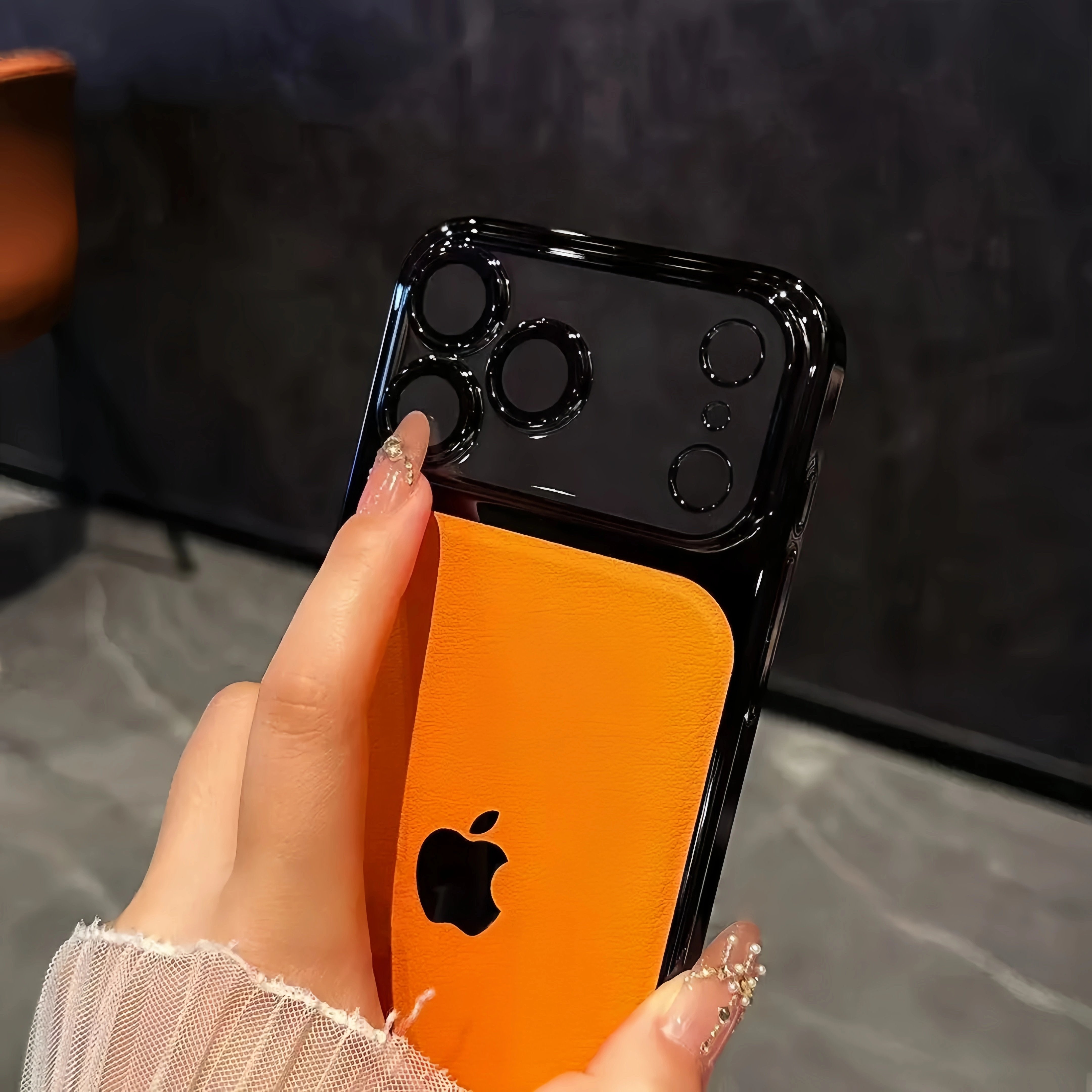 Ultra-thin PC leather case for iPhone 17 Pro Max