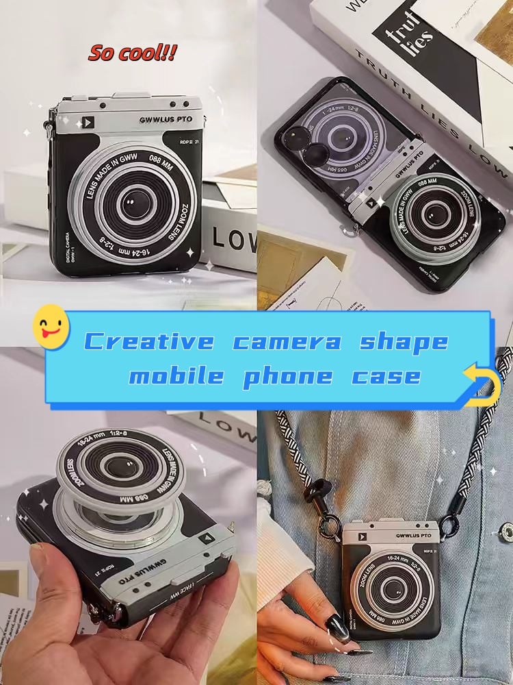 📸 Camera Design Retractable Hinge Full Protective Case for Galaxy Z Flip 5/Galaxy Z Flip 6