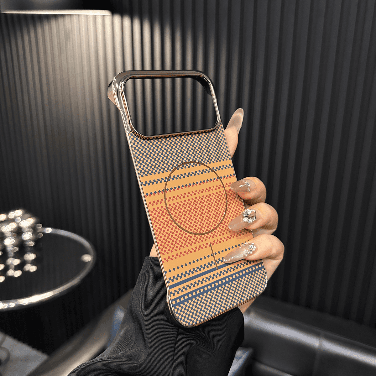 KASCASE | Frameless Carbon Fiber Pattern Magnetic Case for iPhone 17 Pro Max