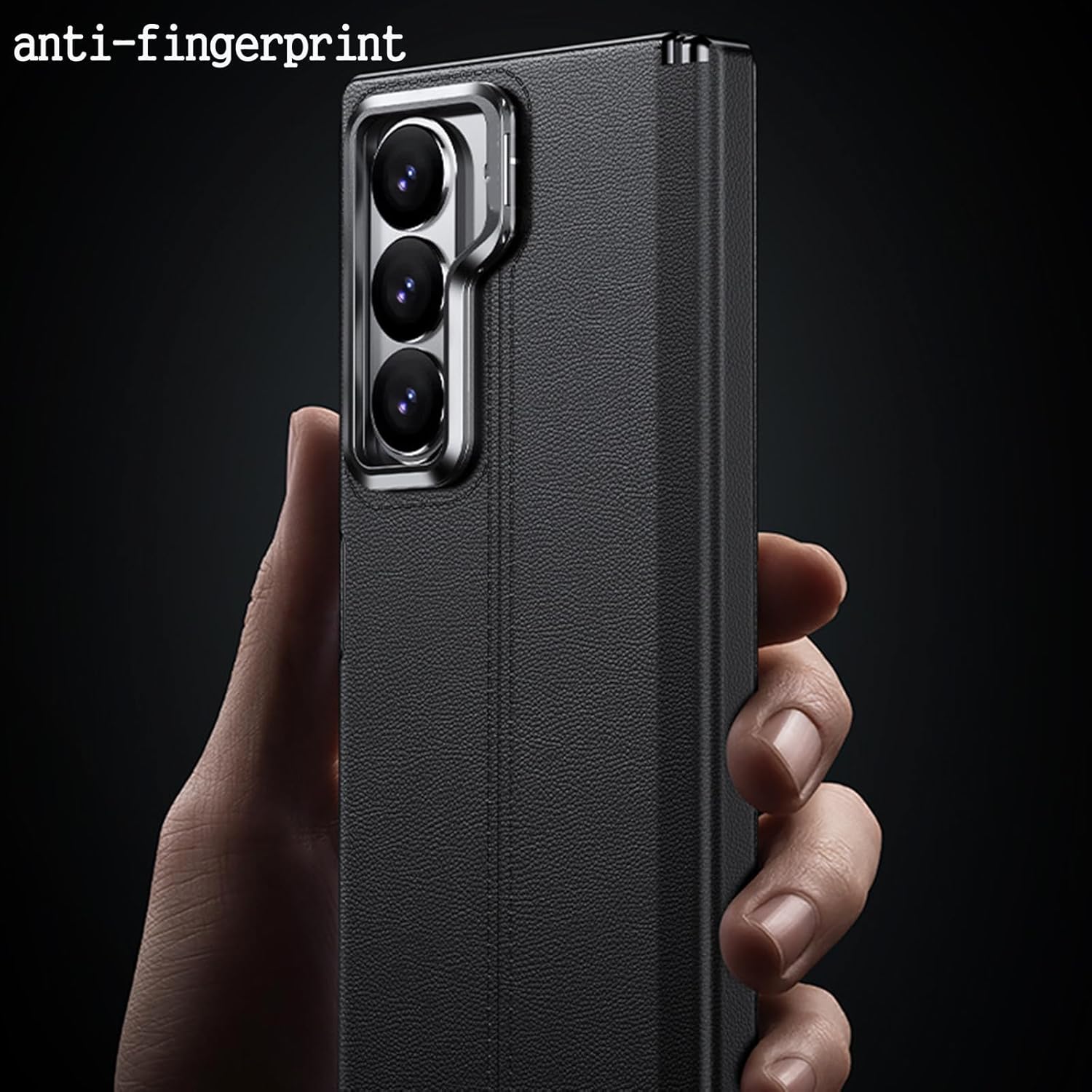 Magnetic Fold Case for Samsung Galaxy Z Fold 6,Metal Kickstand Lens Protection Phone Case Car Mounted Magnetic Suction Business Cover[Support magnetic charging]