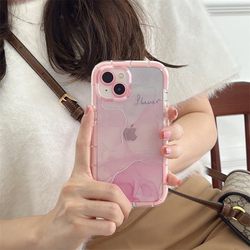 Ins style artistic ink painting mobile phone case for iPhone, anti-fall and fashionable
