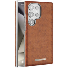 High-end Wax Pattern Business Anti-fall Leather Case With Built-in Magnetic Suction For Samsung Galaxy S25 S24 S23 Series