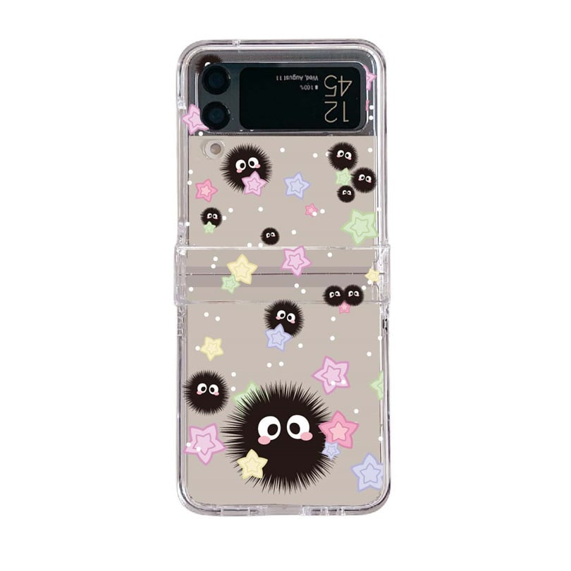 Cute Cartoon Briquettes Phone Case For Galaxy Z Flip 3 / Galaxy Z Flip 4 / Galaxy Z Flip 5 / Galaxy Z Flip 6