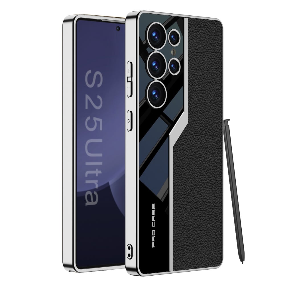 Electroplating leather supercar mobile phone case for Galaxy S25 Series(Only case)