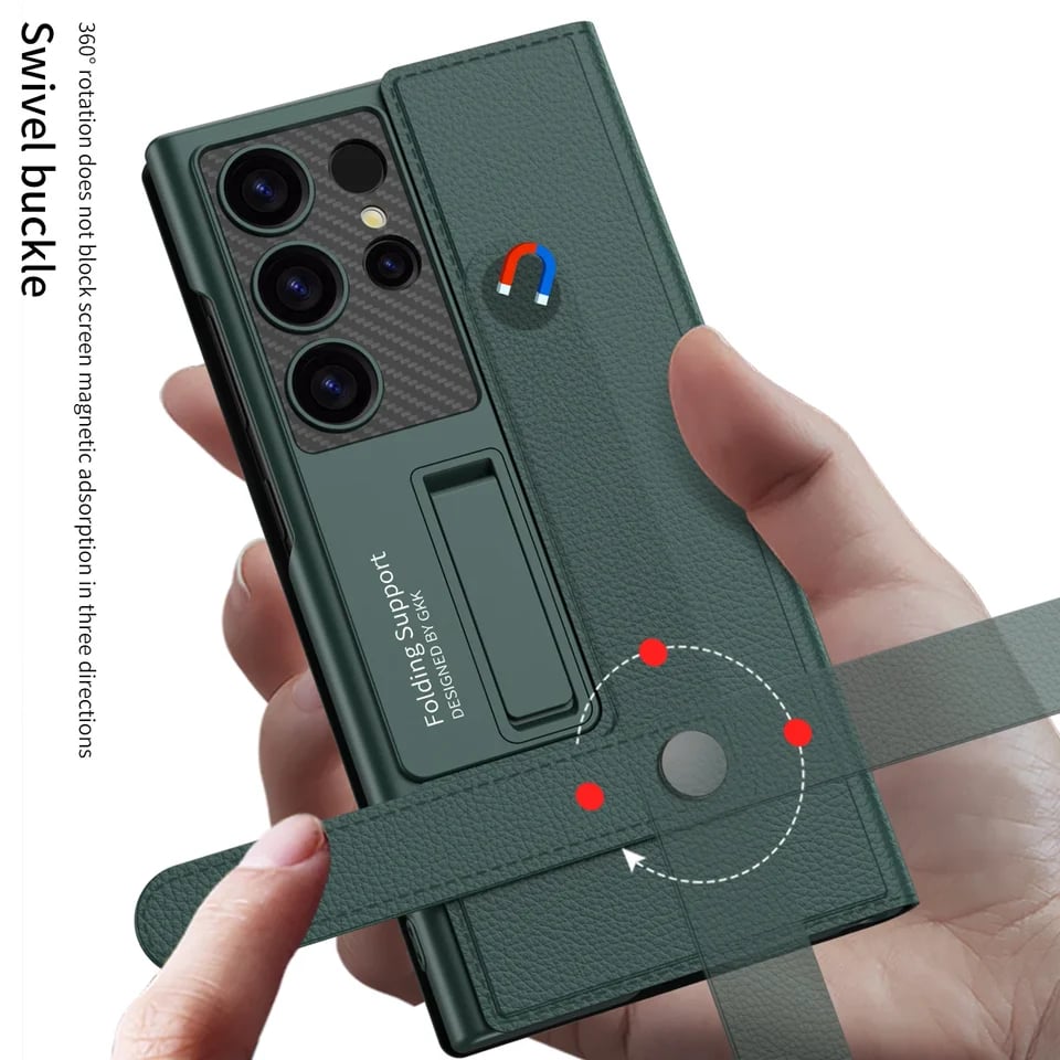 Card Insertable Flip Wallet Business Protective Case For Samsung Galaxy S25 Series & S23 Ultra & S24 Ultra(Only Case)