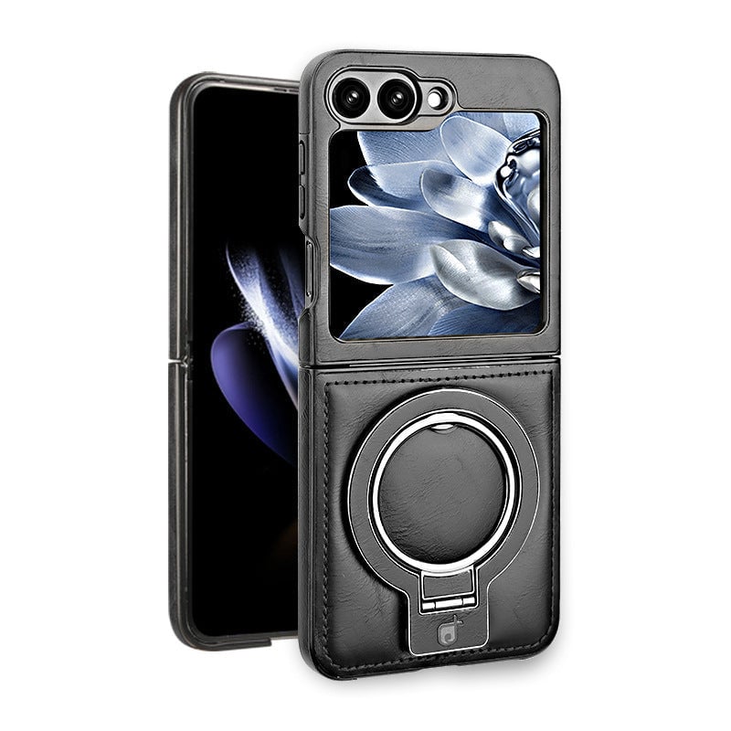SentimentvalueTM Magnetic Bracket Leather Case For Galaxy Z Flip 7/6/5/4/3