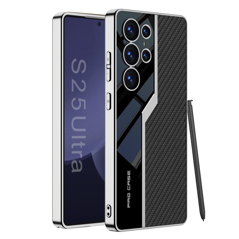 Electroplating leather supercar mobile phone case for Galaxy S25 Series(Only case)