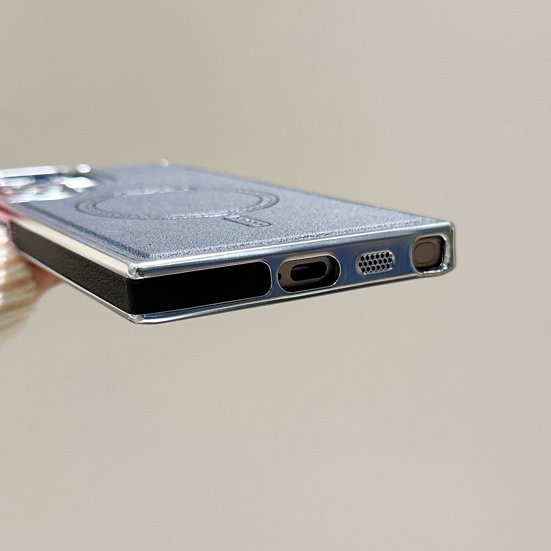Premium Electroplated Leather Magnetic Case For Galaxy S25 Series and S24 S23 S22 Ultra