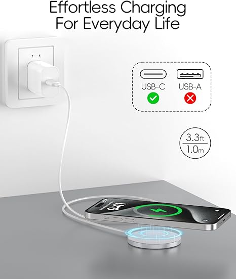 15W Magnetic Wireless Charger Wireless Charging Dock