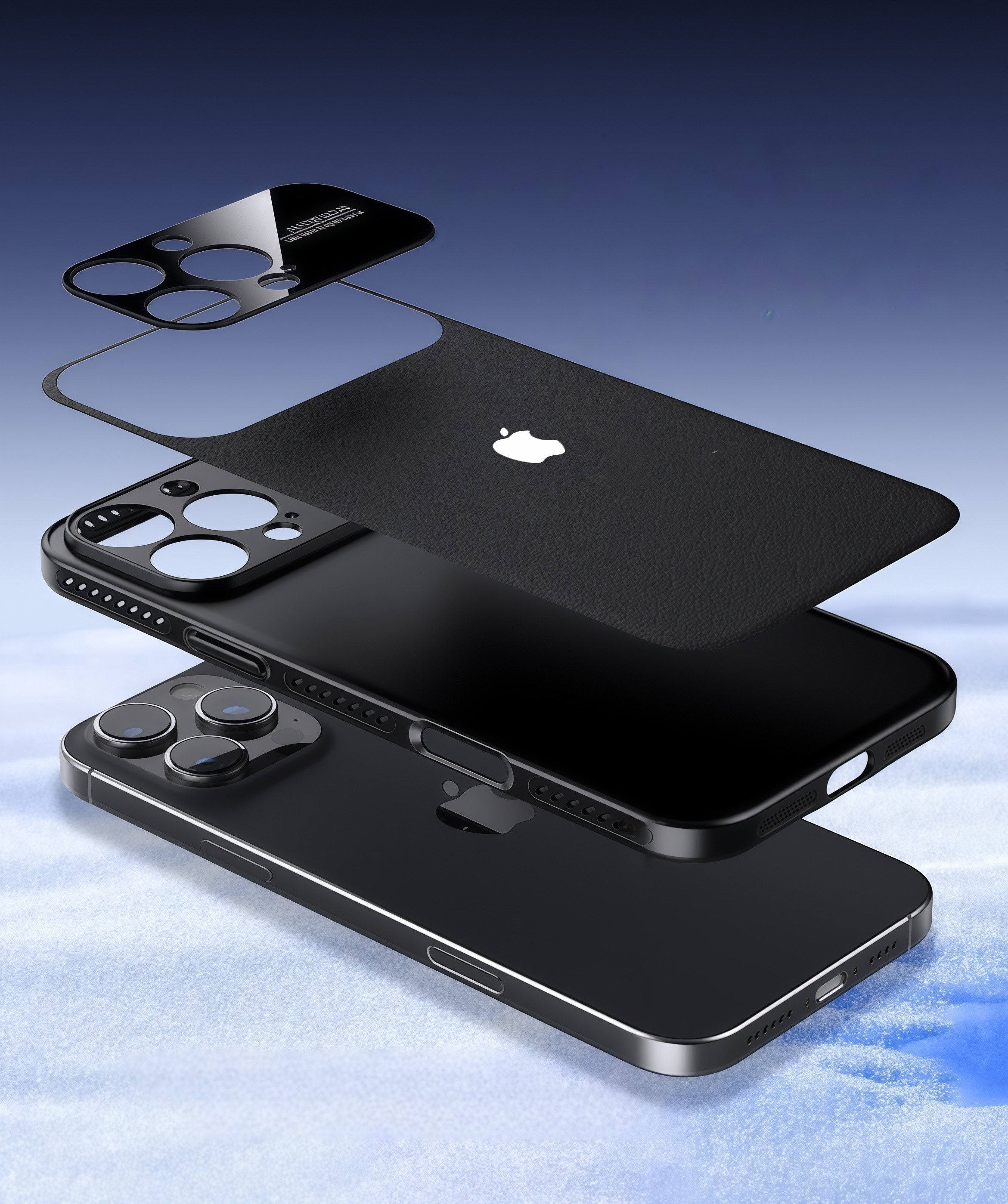 Vegan leather large-view window heat dissipation magnetic case for iPhone 17 Pro Max