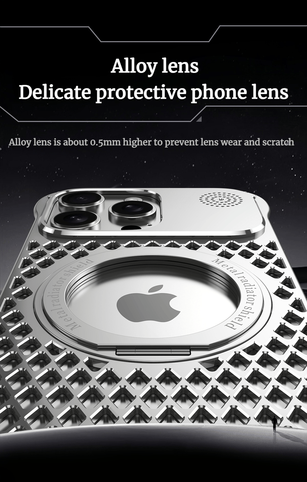 Aluminum Alloy Bracket Aromatherapy Heat Dissipation Case Suitable For iPhone 16/15/14 Series