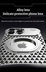 Aluminum Alloy Bracket Aromatherapy Heat Dissipation Case Suitable For iPhone 16/15/14 Series