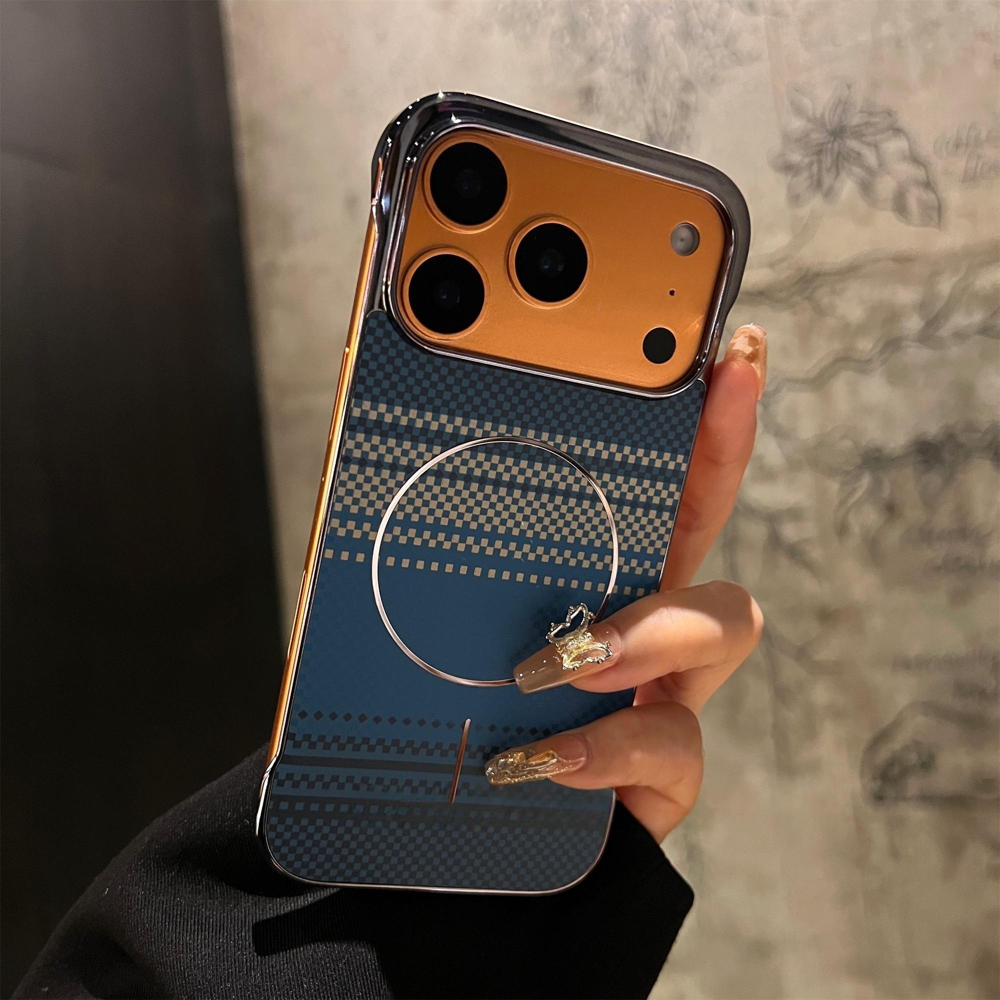 KASCASE | Frameless Carbon Fiber Pattern Magnetic Case for iPhone 17 Pro Max